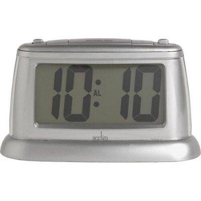 Acctim Juno Jumbo Lcd Alarm Clock Silver