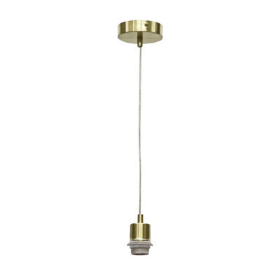First Choice Lighting Carss - Satin Brass Ceiling Pendant Flex Suspension Kit For Shades - image 1