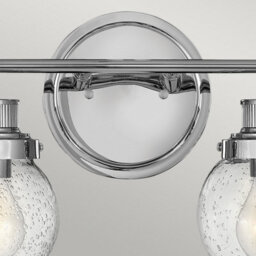 Luminosa Lighting Luminosa Hinkley Poppy Bathroom Wall Lamp Polished Chrome, Ip44 - thumbnail 2