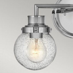 Luminosa Lighting Luminosa Hinkley Poppy Bathroom Wall Lamp Polished Chrome, Ip44 - thumbnail 4