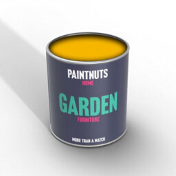 Paintnuts Garden Furniture Fence Shed Table Chairs For Wood Metal & Plastic Weatherproof Matt Paint - Colza Yellow - 500Ml - thumbnail 2