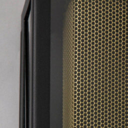 Litecraft Merlin Black Outdoor Box Lantern Wall Light With Brass Mesh Insert - thumbnail 5