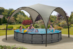 Garden Store Direct Monaco 3.8 X 3.8M Dome Steel Gazebo - thumbnail 6