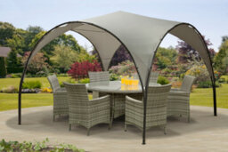 Garden Store Direct Monaco 3.8 X 3.8M Dome Steel Gazebo