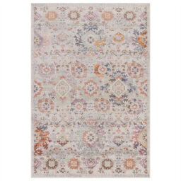 Multicoloured Traditional Persian Abstract Bordered Floral Easy To Clean Rug For Dining Room-120Cm X 170Cm - thumbnail 5