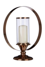 Orsina South Large Metal Candle Holder,brass Finished Candle Stand,boutique-Style Candelabra,ideal For Home Decor - thumbnail 2
