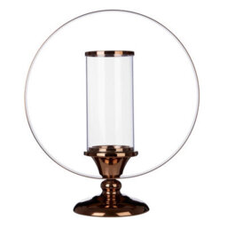 Orsina South Large Metal Candle Holder,brass Finished Candle Stand,boutique-Style Candelabra,ideal For Home Decor - thumbnail 1