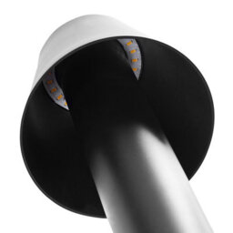 Beliani Outdoor Led Bollard Lamp Holmes Black - thumbnail 5