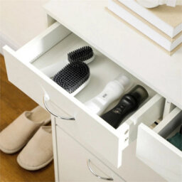 Slim Shoe Cabinet With 2 Flip Drawers For 12 Pairs Of Shoes White - thumbnail 6