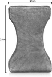Mantraraj Grey Memory Foam Leg Pillow Orthopaedic Contour Leg Pillow Orthopaedic Reduce Pain Back Hips Knee - thumbnail 5