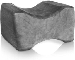 Mantraraj Grey Memory Foam Leg Pillow Orthopaedic Contour Leg Pillow Orthopaedic Reduce Pain Back Hips Knee - thumbnail 4