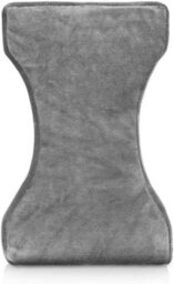 Mantraraj Grey Memory Foam Leg Pillow Orthopaedic Contour Leg Pillow Orthopaedic Reduce Pain Back Hips Knee - thumbnail 3