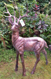 Standing Stag Buck Ornament Cast From Aluminium Large - thumbnail 8