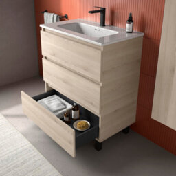 Cygnus bath Bequia 3C Vanity Unit 60Cm Natural Basin Ceramic - thumbnail 2