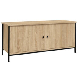Berkfield Tv Cabinet With Doors Sonoma Oak 102X35X45 Cm Engineered Wood - thumbnail 2