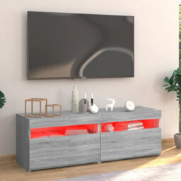 Berkfield Tv Cabinet With Led Lights Grey Sonoma 120X35X40 Cm - thumbnail 5
