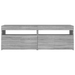 Berkfield Tv Cabinet With Led Lights Grey Sonoma 120X35X40 Cm - thumbnail 8