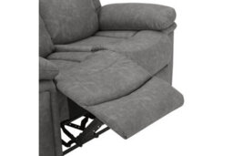 Home Detail Rowan 3 Seater Recliner Sofa, Dark Grey Faux Leather - thumbnail 7