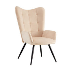 Spot On Dealz Modern Velvet Accent Chair Armchair Living Room Armchairs Relax Lounge Chair And Footstool - thumbnail 9