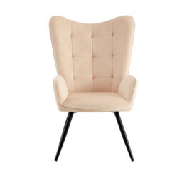Spot On Dealz Modern Velvet Accent Chair Armchair Living Room Armchairs Relax Lounge Chair And Footstool - thumbnail 8