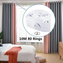 10M Eyelet Curtain Tape With 80 Round Eyelet Rings Curtain Accessories - thumbnail 7
