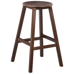 Wyld And Coco Timberline Set Of 2 Bamboo Bar Stools Dark Brown Lacquered Classic Silhouette - thumbnail 4