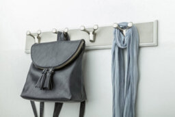 B2C Coat Hat Hooks Twin Robe Door Dress Bathroom Towel Bag Wall Hanger Satin Toledo B - thumbnail 3