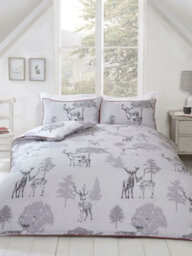 Sherwood Stag King Size Duvet Cover And Pillowcase Set - thumbnail 1