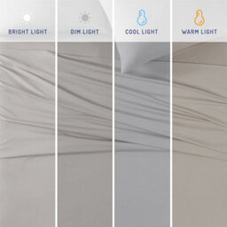 "Ameha Fitted Sheet 40Cm Extra Deep Pocket Elastic Corners Soft Microfiber Fitted Sheet 16"" (Grey,super King 180X200Cm)" - thumbnail 8