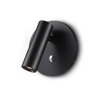 Ultra Beam Lighting Ultrabeam Black Recessed Bedside Led Reading Light 3 Watt 3000K Warm White Led - image 1