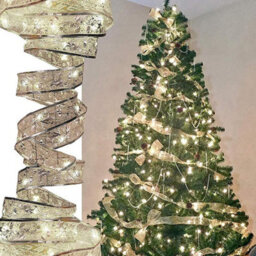 Groundlevel Led Ribbon Shape Fairy Lights - Warm White 2 Lengths - thumbnail 1