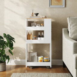 Storage Trolley Kitchen Cart Kitchen Trolley Rolling Cart 40 X 15 X 85.5 Cm - thumbnail 4