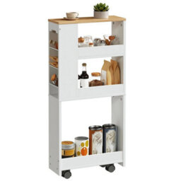 Storage Trolley Kitchen Cart Kitchen Trolley Rolling Cart 40 X 15 X 85.5 Cm - thumbnail 5