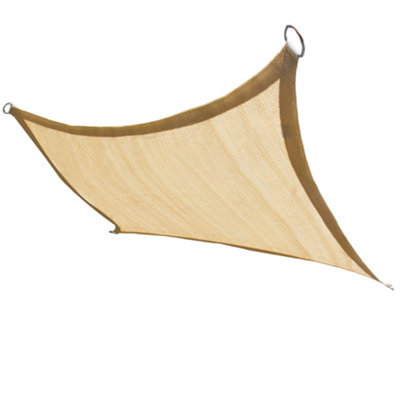 Sundaze 4X3M Sun Shade Sail Rectangle Hdpe Breathable Uv Block Sunscreen Sand With Free Rope - image 1