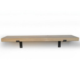 Toolty Rustic Handmade Wall Shelf, Wall Mounted, 170Cm X 22.5Cm Down Design, Unprimed, Handcrafted Vintage Style - thumbnail 3