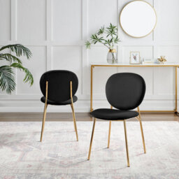 Furniturebox Uk 4X Milan Grey Hatched Faux Leather Dining Chairs Black Legs - thumbnail 3