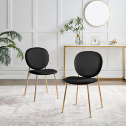 Furniturebox Uk 4X Milan Grey Hatched Faux Leather Dining Chairs Black Legs - thumbnail 2