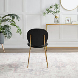 Furniturebox Uk 4X Milan Grey Hatched Faux Leather Dining Chairs Black Legs - thumbnail 7