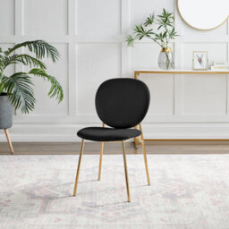 Furniturebox Uk 4X Milan Grey Hatched Faux Leather Dining Chairs Black Legs - thumbnail 5