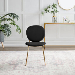 Furniturebox Uk 4X Milan Grey Hatched Faux Leather Dining Chairs Black Legs - thumbnail 4