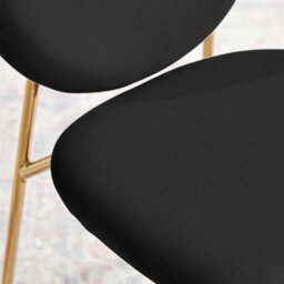 Furniturebox Uk 4X Milan Grey Hatched Faux Leather Dining Chairs Black Legs - thumbnail 8