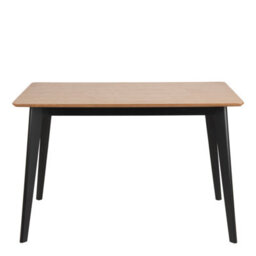 Furniture To Go Roxby Dining Table In Oak & Black Included 4 Roxby Dining Chairs In Black And Oak - thumbnail 3
