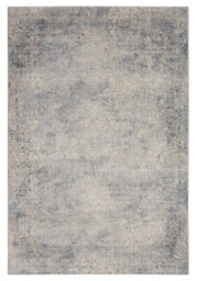 Ivory Light Blue Luxurious ,rustic Textures Modern Rug For Bedroom & Living Room-239Cm (Circle) - thumbnail 9