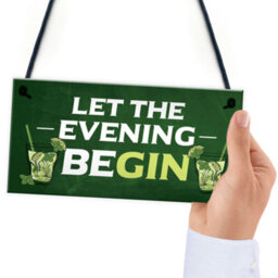 Red Ocean Novelty Gin Gifts For Home Bar Gin Bar Signs And Plaques Gifts For Her Women - thumbnail 6