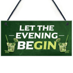 Red Ocean Novelty Gin Gifts For Home Bar Gin Bar Signs And Plaques Gifts For Her Women - thumbnail 1