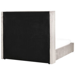 Beliani Ottoman Bed Velvet Lubbon 140 X 200 Cm (Eu Double) Taupe - thumbnail 8