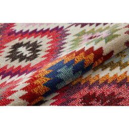 Multi Geometric Modern Chequered  Easy To Clean Rug For Dining Room-80Cm X 150Cm - thumbnail 2