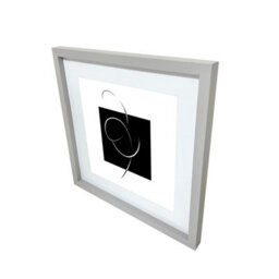 GoodHome Matt Grey Pine Effect Plain Single Picture Frame (H)42.6Cm X (W)42.6Cm