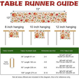 Christmas Gingerbread Table Runner Xmas Winter Party Decoration Gingerbread House Christmas Decorations, Holiday Season Decor - thumbnail 3
