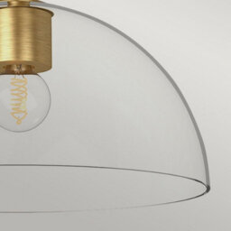 Luminosa Lighting Elstead Alora Mood Jude Dome Pendant Ceiling Light Contemporary Brushed Gold 1X E27 - thumbnail 5